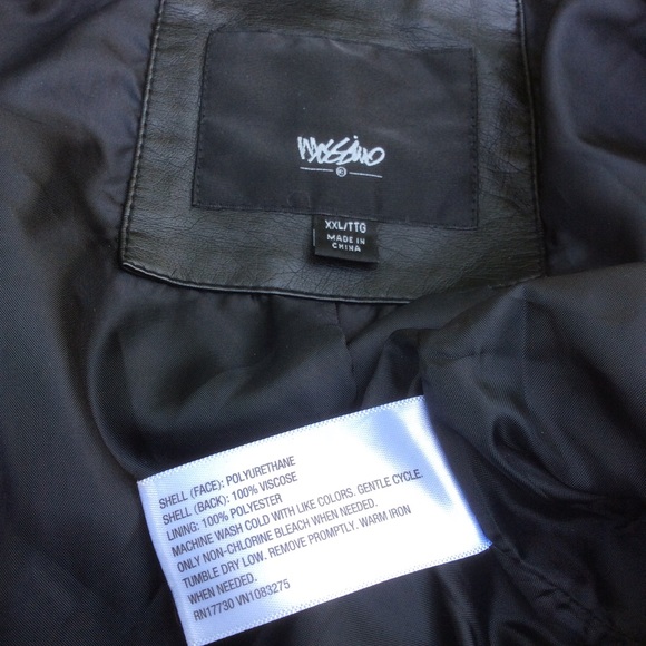 Mossimo Supply Co. Washable faux Moto jacket Size XXL - Picture 4 of 4